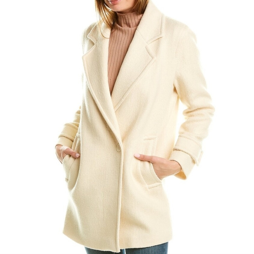 1 Left! NWT REISS | Skye Wool Blend Coat - Picture 2 of 12